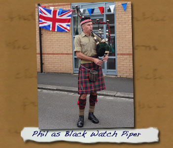Phil as Black Watch Piper