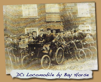 George Scoby Smith in DC 1 Locomobile by the Bay Horse
- Click On This for Larger Image (Opens in New Window)