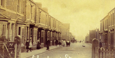 Photo 2  - Cleveland Street, Normanby viewed from gate to Coal Depot looking down to High St in 1900s