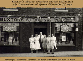 Photo 4  - Buxton's Stores Cleveland Street - Celebrates the Coronation of Queen Elizabeth II in 1953