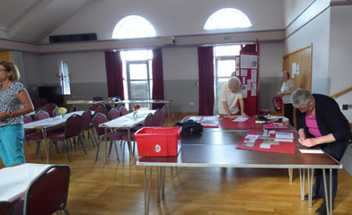 Photo 2  - 2019 Exhibition - Volunteers Preparing for Our Exhibition