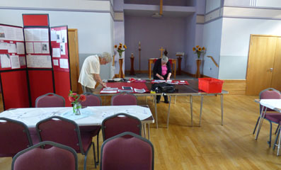 Photo 3  - 2019 Exhibition - Volunteers Preparing for Our Exhibition