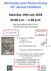 Photo 1  - 2018 Exhibition - Poster for Normanby Local History Group 16th Annual Exhibition