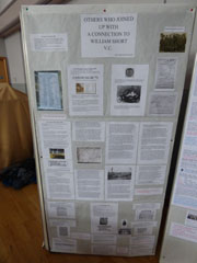Photo 10  - 2017 Exhibition  Display - William Short VC - Others Who Joined Up with a Connection to William