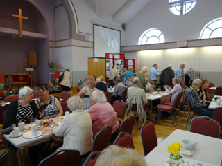 Photo 2  - 2016 Exhibition - Visitors Start Arriving to Chat and Reminisce with a Cuppa