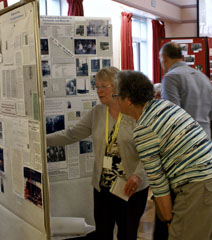 Photo 6  - 2016 Exhibition - Sylvia Fairbrass Explains Details of the Normanby Brickworks Display