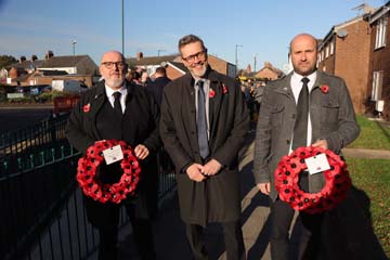 Photo 5  - 2024 Normanby Remembrance Day Service - Councillors Peter Chaney, Paul McInnes and Paul Salvin