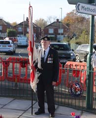Photo 8  - 2024 Normanby Remembrance Day Service - Standard Bearer Brian Haggath (for Normanby LHG)