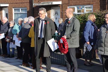Photo 10  - 2024 Normanby Remembrance Day Service - Normanby Ward Councillors - Paul McInnes and Paul Salvin