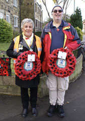 Photo 8  - 2023 Normanby Remembrance Day Service - Sue Longstaff and Paul Boden - (Holding Wreaths on Behalf of Normanby LHG)