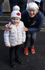 Photo 19  - 2023 Normanby Remembrance Day Service - Amber Lillie with her Grandma Janice
