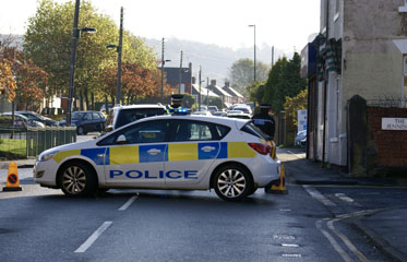 Photo 4  - 2016 Normanby Remembrance Day - 
Police Ensure West Street is Closed to Traffic for the Service