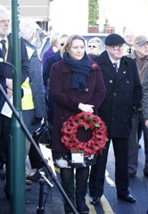 Photo 8  - 2016 Normanby Remembrance Day - 
Anna Turley (MP for Redcar) and Billy Ayre (Normanby Councillor)