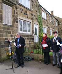 Photo 9  - 2015 Normanby Remembrance Day - The Reverend Huw Sperring Leads the Service.