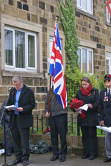 Photo 15  - 2015 Normanby Remembrance Day - The Reverend Huw Sperring Continues the Service.