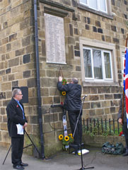 Photo 18  - 2015 Normanby Remembrance Day - John Carroll Lays a Wreath on Behalf of the Normanby History Group.