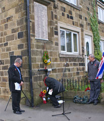 Photo 20  - 2015 Normanby Remembrance Day - Anna Turley (MP for Redcar) Lays a Wreath.