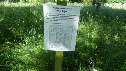 Photo 11  - Linthorpe Cemetery Trip - Map of Grave Plots and Nature Reserve