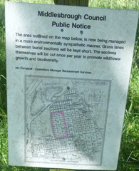 Photo 12  - Linthorpe Cemetery Trip - Map of Grave Plots and Nature Reserve