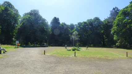 Photo 15  - Linthorpe Cemetery Trip - Sculpture Marking the Site of the Former Mortuary Chapel - Now an Exhibition Space