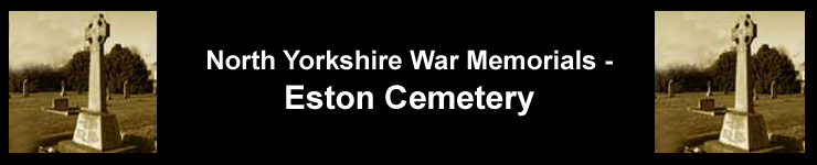 Link to North Yorkshire War Memorials - Eston Cemetery