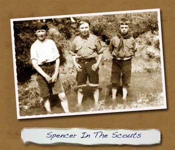 Spencer Hardwick in Scouts. 1st left