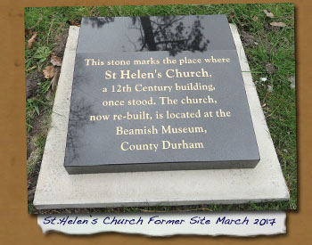 Saint Helen's Church Site Plaque 2017