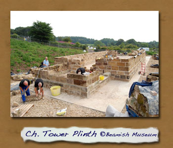 St.Helen's Tower Plinth Laid at Beamish