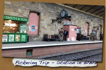 Normanby LHG Trip to Pickering -  Station in WW2