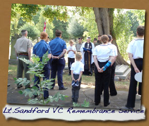 2022 Lt. Sandford VC Remembrance Service
- Click On This for Larger Image (Opens in New Tab)