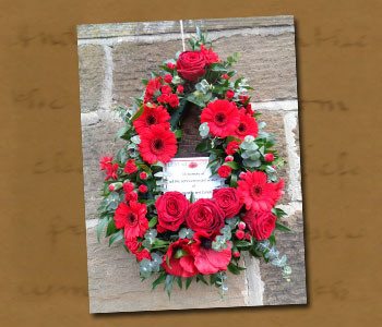 Wreath laid at Normanby War Memorial
- Click On This for Larger Image
      (Opens in New Window)