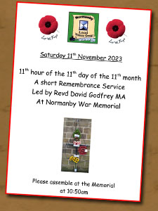 Remembrance Day 2023 Poster
- Click On This for Larger Image (Opens in New Window)
