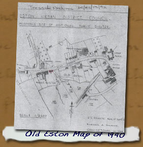 Old Eston Map of 1940
- Click On This for Larger Image
     (Opens in New Window)