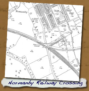 Normanby Railway Crossing of Flatts Lane pre-1945 Map
- Click On This for Larger Image (Opens in New Window)