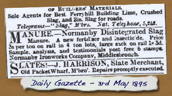 Normanby Slag Manure
- Click On This for Larger Image 
	(Opens in New Window)
