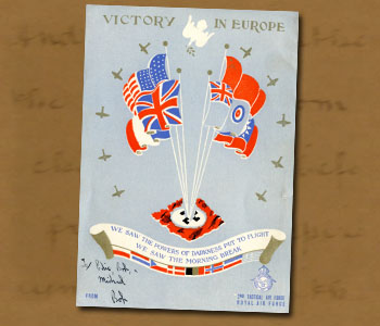 Message Card from Members of 2nd Tactical Air Force
      - Click On This for Larger Image
           (Opens in New Window)