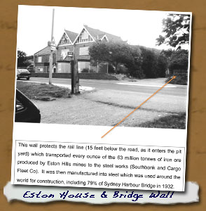 Eston House and Railway Bridge Wall
- Click On This for Larger Image
     (Opens in New Window)