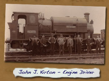 John J. Kirton - Engine Driver
 - Click On This for Larger Image
       (Opens in New Window)
