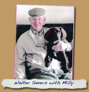 Walter Severs with pet Milly
- Click On This for Larger Image
    (Opens in New Window)