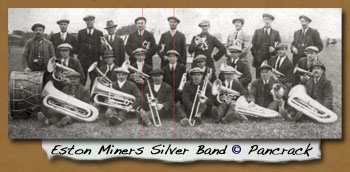 Eston Miners Silver Band - Click On This for Larger Image 
			(Opens in New Window)