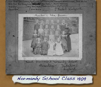 Normanby School – 1909 Standard Class 3
 - Click On This for Larger Image
       (Opens in New Window)
