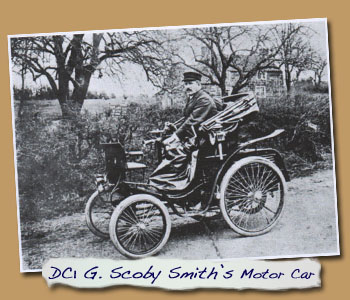 George Scoby Smith at Wheel of DC1 First Automoble in Middlesbrough
                - Click On This for Larger Image (Opens in New Tab)