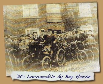 George Scoby Smith in DC 1 Locomobile by the Bay Horse
 - Click On This for Larger Image (Opens in New Tab)