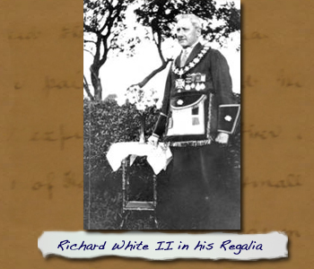 Richard White II in his regalia Royal Antediluvian Order of Buffaloes
- Click On This for Larger Image (Opens in New Window)